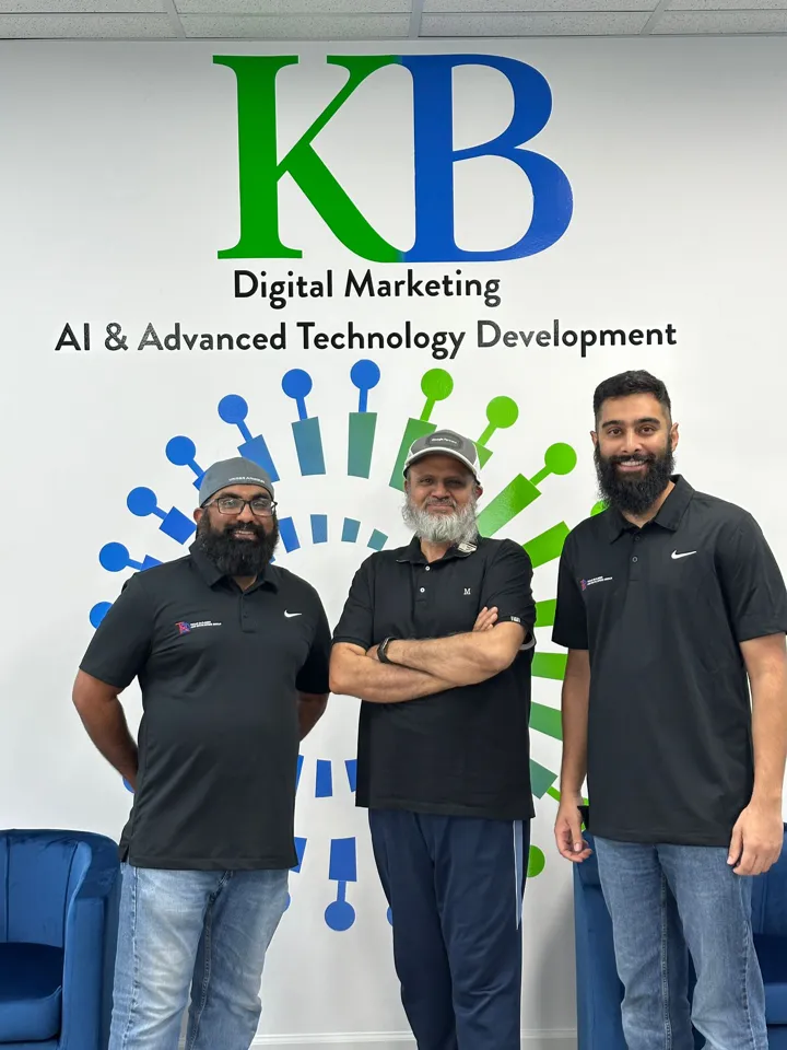 A home builder client team with Amir Rangwala at the K Business Solutions Inc. office