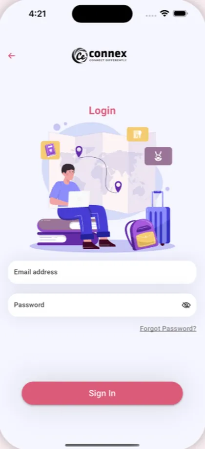 Connex mobile app built by K Business Solutions Inc.