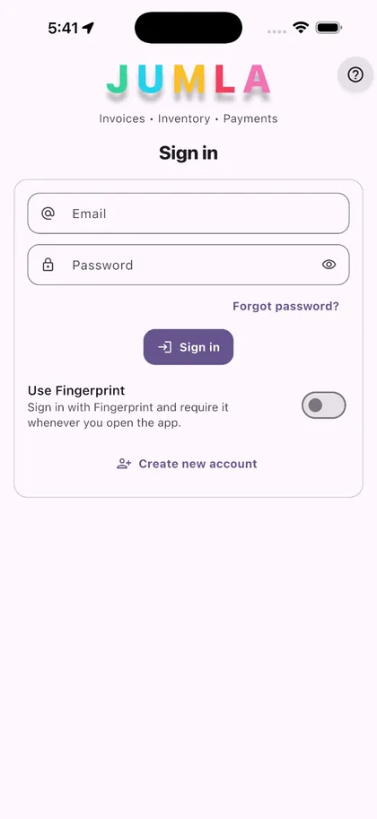 Jumla mobile app built by K Business Solutions Inc.