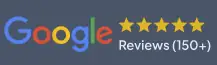 Google: 5.0 stars from 150+ reviews