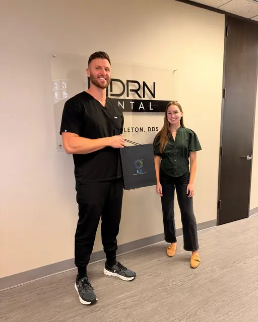 Our team on site with a dental practice client